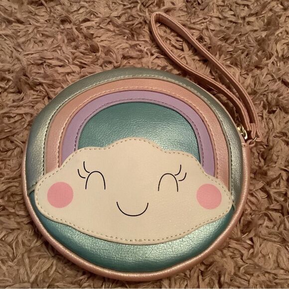 Luv Betsey by Betsey Johnson Kawaii Kidcore Multicolor Pastel Cloud Wristlet - Picture 11 of 11